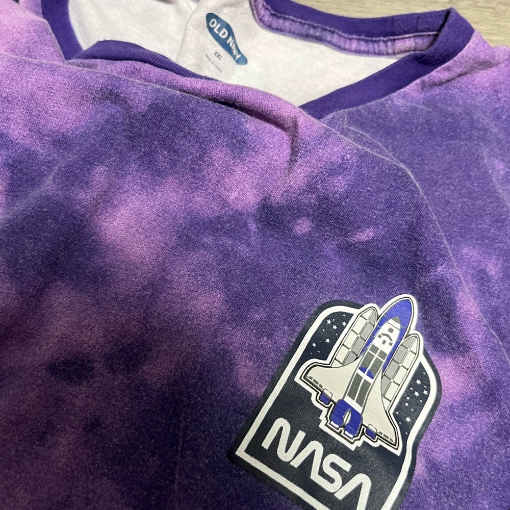 Old Navy Purple Tie-Dye NASA Sweatshirt